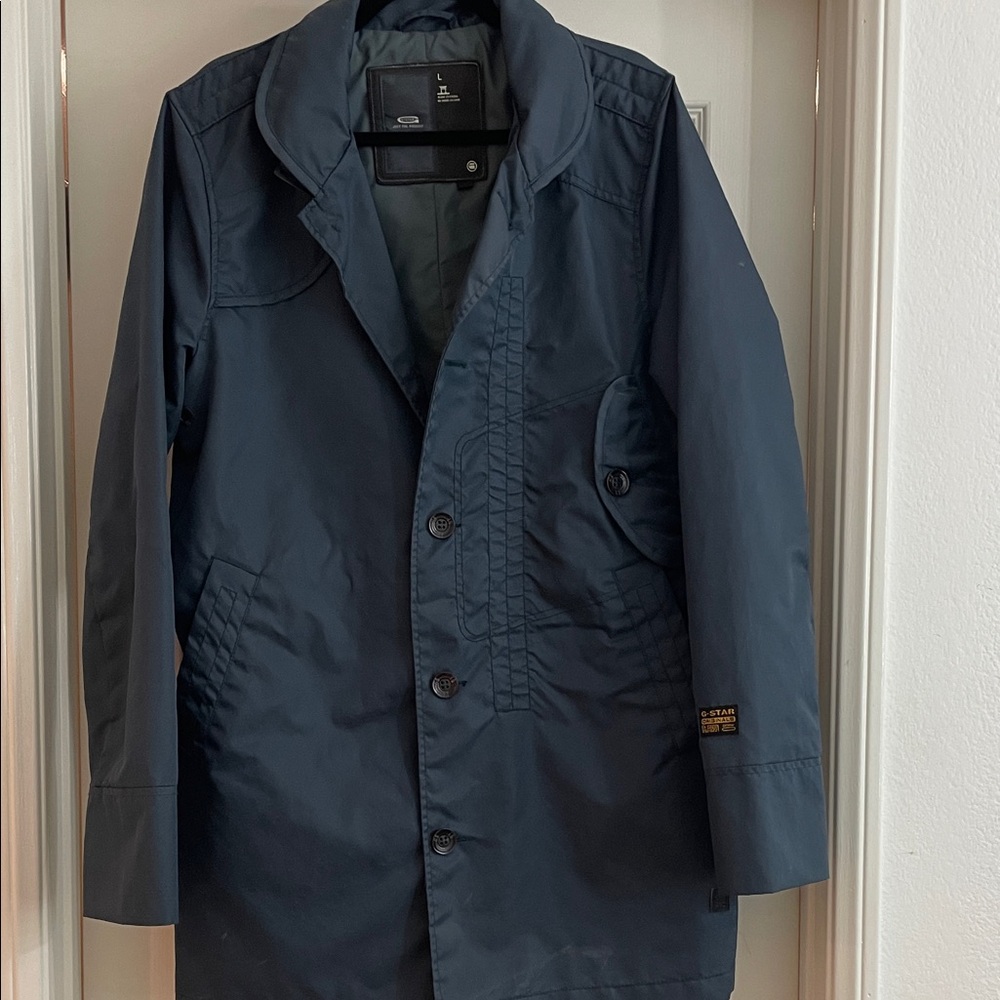 G-Star Dark Blue Trench Coat